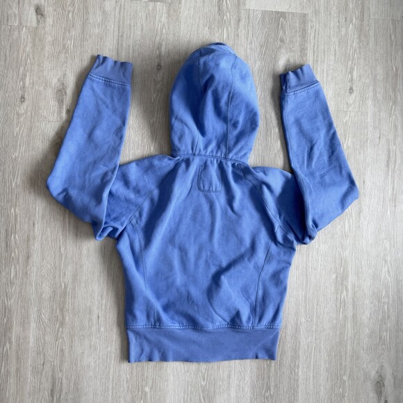 Lululemon Scuba Hoodie VTG Full Zip Periwinkle Blue No Thumbholes Size 10 GUC - Picture 2 of 9